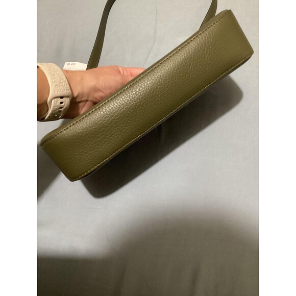 Kate Spade Shoulder Bag Womens Olive Green Small Pebbled Leather Julia New Tags - Picture 8 of 9